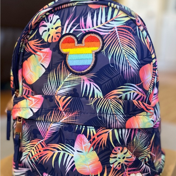 NWOT Rainbow Disney Collection Pride Mickey Mouse Mini Backpack Sold Out - Picture 2 of 8